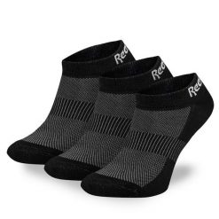 Skarpety krótkie Reebok. Czarne skarpety Reebok, bez wzorów. Za 49.99 zł.