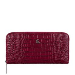 Duży Portfel Damski ze Skóry z Wzorem Krokodyla – Luksusowy Design i Funkcjonalność PD090s162 RFID. Portfele bez wzorów, ze skóry. Za 180.00 zł.