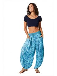 Aller Simplement Spodnie w kolorze turkusowo-niebieskim rozmiar: 34-40. Niebieskie spodnie materiałowe Aller Simplement, bez wzorów, z materiału, z standardowym stanem. Za 56.99 zł.