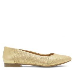 Baleriny Lasocki. Żółte baleriny Lasocki, bez wzorów, bez obcasa. Za 149.99 zł.