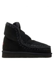 Mou Śniegowce Eskimo18 Czarny. Czarne trapery i śniegowce Mou, ze skóry. Za 639.99 zł.