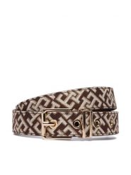 Tommy Hilfiger Pasek Th Square 2.5 Jacquard AW0AW18894 Brązowy. Brązowe paski TOMMY HILFIGER, bez wzorów, z materiału. Za 249.99 zł.
