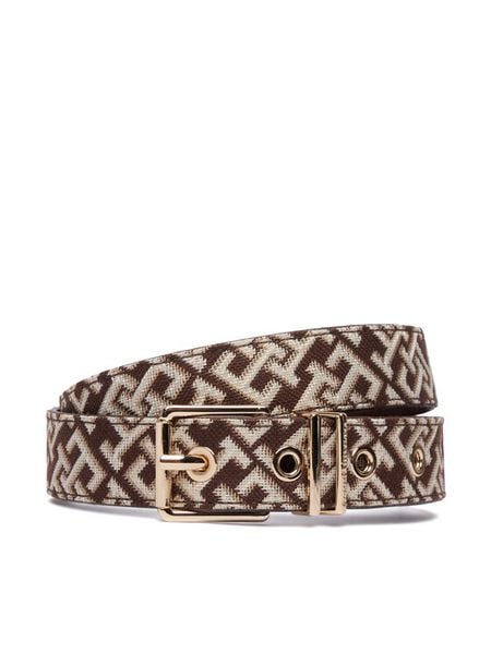 Tommy Hilfiger Pasek Th Square 2.5 Jacquard AW0AW18894 Brązowy. Brązowe paski TOMMY HILFIGER, bez wzorów, z materiału. Za 249.99 zł.