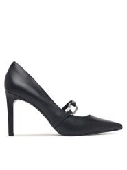 Calvin Klein Szpilki Ess Stiletto 90 Hdw Lth HW0HW03303 Czarny. Czarne szpilki Calvin Klein, bez wzorów, ze skóry, bez obcasa, na szpilce, bez zapięcia. Za 649.99 zł.
