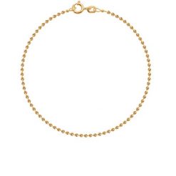 Bransoletka łańcuszek kulki pozłacana. Żółte bransoletki Lilou, pozłacane. Za 79.00 zł.