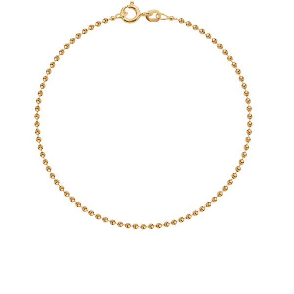 Bransoletka łańcuszek kulki pozłacana. Żółte bransoletki Lilou, pozłacane. Za 79.00 zł.