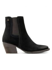 Lazamani Skórzane botki w kolorze czarnym rozmiar: 39. Czarne botki Lazamani, bez wzorów, bez obcasa, bez zapięcia. Za 304.99 zł.