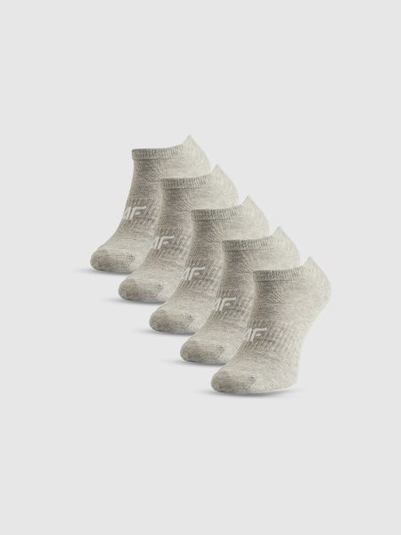 4F Skarpetki stopki (5-pack) damskie - szare 39-42. Szare skarpety 4f, bez wzorów, z bawełny. Za 59.99 zł.