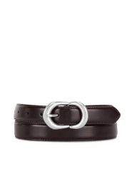 Gino Rossi Pasek Damski BLYL24010-SLV Brązowy. Brązowe paski Gino Rossi, bez wzorów, ze skóry. Za 129.99 zł.