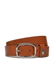 Tommy Jeans Pasek Damski Tjw Oval 3.0 AW0AW15836 Brązowy. Brązowe paski Tommy Jeans, bez wzorów, z jeansu. Za 179.99 zł.