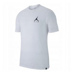 Koszulka Air Jordan Jumpman Dri-FIT Embroidered Tee. Białe bluzki Jordan, bez wzorów, sportowe, bez kołnierzyka, bez ramiączek. Za 125.35 zł.