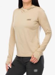 Bluza termoaktywna damska Turbat Hike Lite LS Hood Thermo T-Shirt. Brązowe bluzy TURBAT, m, bez wzorów, z elastanu, bez kaptura. Za 164.99 zł.