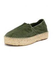 Natural world Espadryle w kolorze khaki rozmiar: 37. Brązowe espadryle Natural World, bez wzorów, bez obcasa, bez zapięcia. Za 130.99 zł.