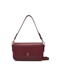 Tommy Hilfiger Torebka Th Icon Conv AW0AW17677 Bordowy. Czerwone torebki klasyczne TOMMY HILFIGER, bez wzorów, ze skóry, bez dodatków. Za 599.99 zł.