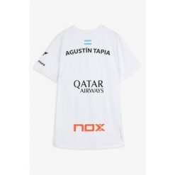 Nox Sponsors At10 T-shirt. Białe t-shirty NOX, bez wzorów, bez kołnierzyka, bez ramiączek. W wyprzedaży za 215.50 zł.