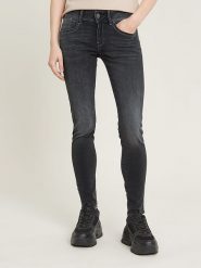 G-Star Dżinsy - Skinny fit - w kolorze antracytowym rozmiar: W31/L30. Czarne jeansy G-Star, l, z aplikacjami. Za 217.23 zł.