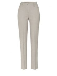 Relaxed by TONI Spodnie w kolorze kremowo-szarym rozmiar: 34. Brązowe spodnie materiałowe Relaxed by TONI, bez wzorów, z materiału, z podwyższonym stanem. Za 139.54 zł.