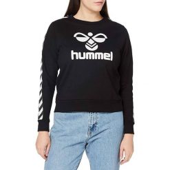 Bluza sportowa damska Hummel Classic Taped. Czarne bluzy Hummel, m, bez wzorów, bez kaptura. Za 50.00 zł.