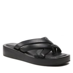 Japonki Sergio Bardi. Czarne klapki Sergio Bardi, bez wzorów, bez obcasa. Za 279.99 zł.