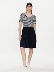 Tommy Hilfiger Sukienka letnia WW0WW42467 Granatowy Regular Fit. Niebieskie sukienki TOMMY HILFIGER, na lato, m, bez wzorów, z wiskozy, bez kołnierzyka, bez ramiączek. Za 379.99 zł.