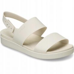 Sandały dla Kobiet Crocs Brooklyn Backstrap Low. Brązowe sandały Crocs, bez wzorów, z materiału, eleganckie, bez obcasa, na obcasie, bez zapięcia. Za 297.65 zł.