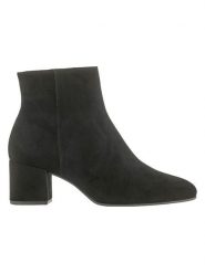 Högl Skórzane botki w kolorze czarnym rozmiar: 40. Czarne botki Högl, bez wzorów, ze skóry, bez obcasa, bez zapięcia. Za 392.52 zł.