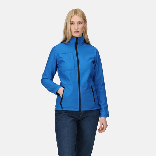 Softshell roboczy damski Octagon. Niebieskie kurtki sportowe Regatta, na lato, bez wzorów, z softshellu, bez kaptura, trekkingowe. Za 219.99 zł.
