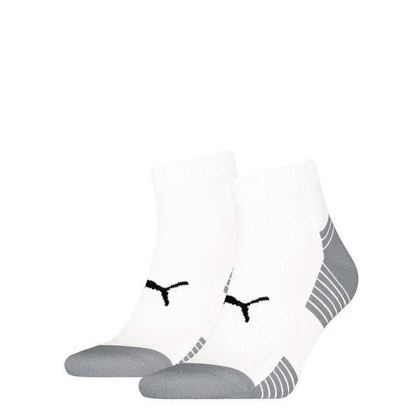 Skarpety PUMA Sport Cushioned Quarter 2 pary. Czarne skarpety Puma, bez wzorów, z materiału. Za 56.99 zł.