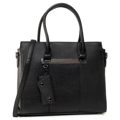 Jenny Fairy RC8827 Czarny. Czarne torebki klasyczne Jenny Fairy, bez wzorów, ze skóry ekologicznej, bez dodatków. Za 119.99 zł.