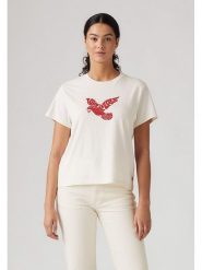 Levi's Koszulka w kolorze białym rozmiar: M. Białe bluzki Levi's®, m, bez wzorów, z bawełny, bez kołnierzyka, bez ramiączek. Za 74.46 zł.