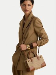 LAUREN RALPH LAUREN Torebka 431P18429002 Beżowy. Brązowe torebki klasyczne Lauren Ralph Lauren, bez wzorów, z materiału, bez dodatków. Za 1,499.00 zł.