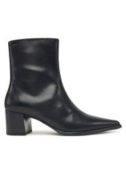 Vagabond Shoemakers Botki Giselle 5854-001-20 Czarny. Czarne botki Vagabond Shoemakers, bez wzorów, ze skóry, bez obcasa, na słupku, bez zapięcia. Za 759.99 zł.