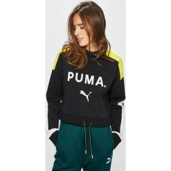Puma - Bluza. Czarne bluzy Puma, s, bez wzorów, z bawełny, bez kaptura. W wyprzedaży za 239.90 zł.