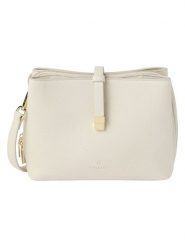 TATUUM Torebka "Eriko" w kolorze kremowym - wys. 18 cm rozmiar: onesize. Brązowe torby na ramię Tatuum, bez wzorów, z materiału, na ramię, bez dodatków. Za 178.37 zł.