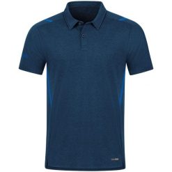 Damska koszulka polo Jako Challenge. Niebieskie koszulki polo JAKO, bez wzorów, z elastanu, bez kołnierzyka, bez ramiączek. Za 238.00 zł.