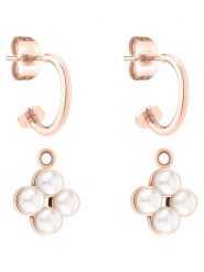 Tamaris Kolczyki-półkreole z zawieszkami rozmiar: onesize. Różowe kolczyki Tamaris, szklane. Za 183.59 zł.