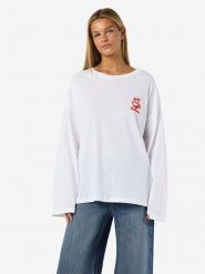 Noisy may Koszulka "Noisy may" w kolorze biało-czerwonym rozmiar: XL. Białe bluzki Noisy may, xl, bez wzorów, z bawełny, bez kołnierzyka, bez ramiączek. Za 78.28 zł.