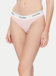 Calvin Klein Underwear Stringi 0000F3786E Różowy. Czerwone stringi Calvin Klein Underwear, bez wzorów, z bawełny. Za 79.99 zł.