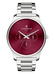 Liebeskind Chronograf w kolorze srebrno-bordowym rozmiar: onesize. Szare, analogowe zegarki Liebeskind, ze stali. Za 483.17 zł.