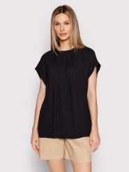 Herskind Bluzka Ofir 4442736 Czarny Relaxed Fit. Czarne bluzki Herskind, bez wzorów, z wiskozy, bez kołnierzyka, bez ramiączek. Za 279.99 zł.