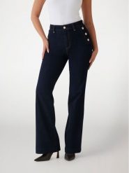 Guess Jeansy W5RA0P D5PW1 Niebieski Regular Fit. Niebieskie jeansy Guess, z aplikacjami. Za 599.99 zł.