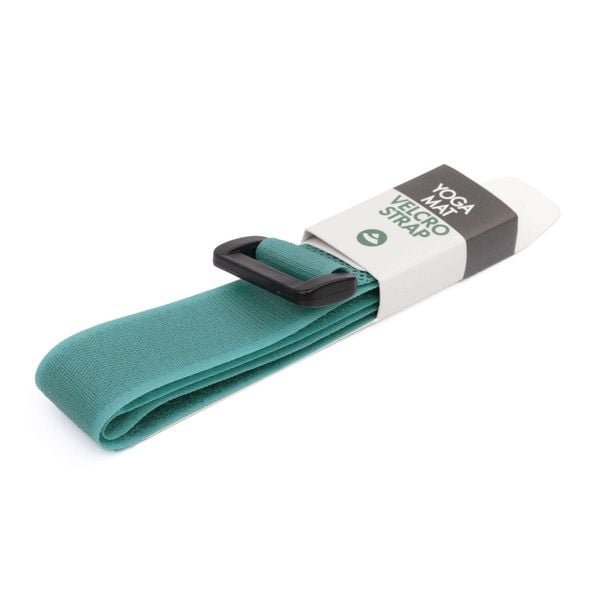 Opaska na matę na rzep Bodhi Velcro - miętowy. Niebieskie paski BODHI, bez wzorów, sportowe. Za 9.99 zł.