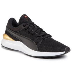 PUMA ADELA CMU 37054401 Czarny. Czarne obuwie sportowe Puma, ze skóry ekologicznej, bez zapięcia. Za 249.99 zł.