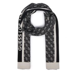 Szalik Guess. Czarne szaliki Guess, z aplikacjami. Za 234.99 zł.