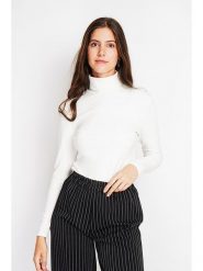 ASSUILI Koszulka w kolorze białym rozmiar: 34. Białe bluzki Assuili, bez wzorów, z bawełny, klasyczne, bez kołnierzyka, bez ramiączek. Za 82.83 zł.