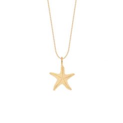 Naszyjnik z zawieszką Starfish 1,8 cm na cienkim klasycznym łańcuszku pozłacany. Naszyjniki Lilou, pozłacane. Za 198.00 zł.