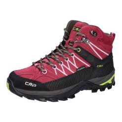 Buty trekkingowe damskie CMP RIGEL MID wodoodporne oddychające. Czerwone trekkingi CMP. W wyprzedaży za 349.99 zł.
