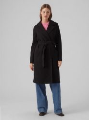 Vero Moda Płaszcz przejściowy w kolorze czarnym rozmiar: L. Czarne płaszcze Vero Moda, l, bez wzorów, z materiału, bez kaptura. Za 110.04 zł.