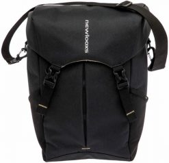 Torba na bagażnik „Sports”, czarna. Czarne torby na ramię NEW LOOXS, bez wzorów, z poliesteru, sportowe, na ramię, małe, bez dodatków. Za 347.10 zł.