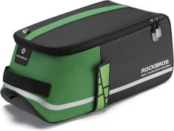 Wodoodporna torba na bagażnik tylny 4 L, odblaskowa. Czarne torby na ramię ROCKBROS, bez wzorów, z materiału, biznesowe, na ramię, bez dodatków. Za 214.00 zł.